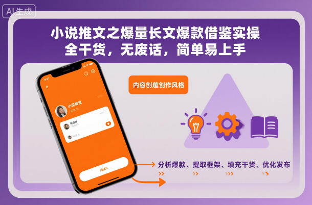 小说推文之爆量长文爆款借鉴实操,全干货,无废话,简单易上手_红利云网创