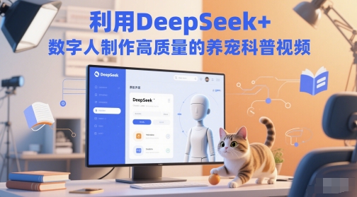 利用DeepSeek+数字人制作高质量的养宠科普视频_红利云网创